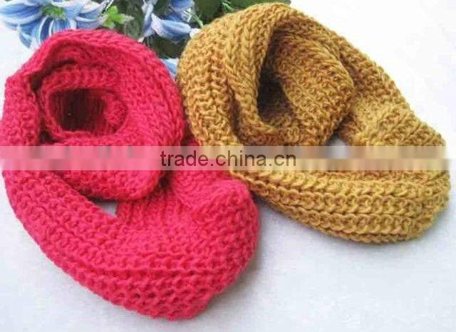 Best Selling Iceland Yarn Plain Knitted Winter Circle Loop Scarf