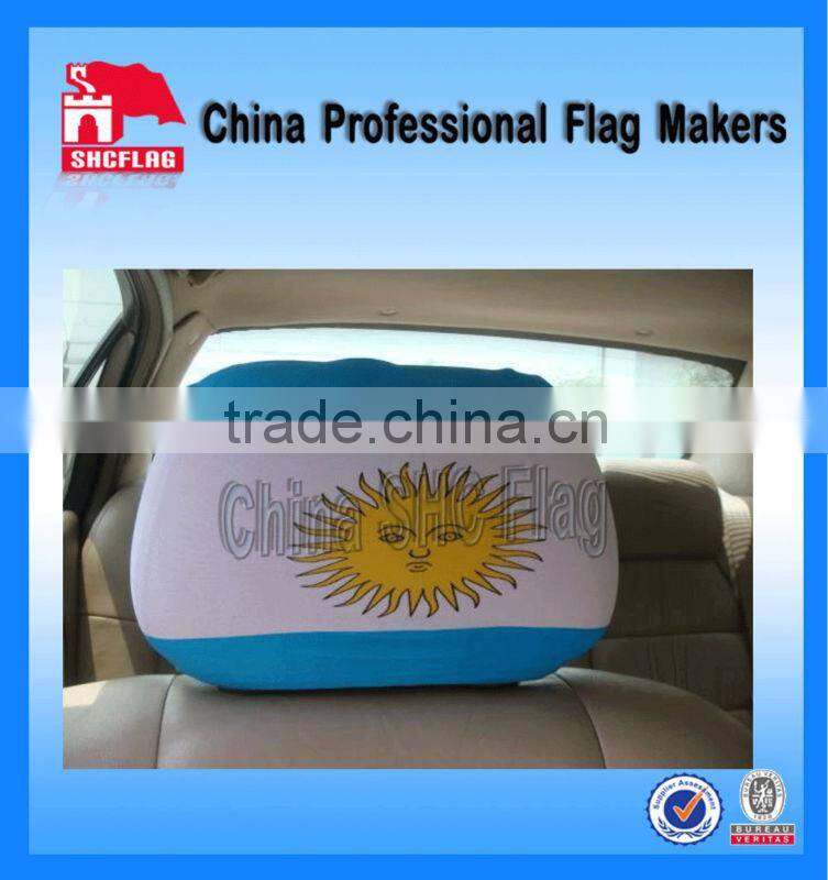 Custom car headrest cover for cars decoration item
