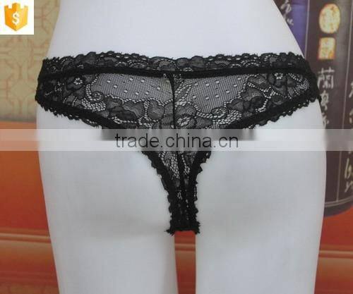 black sexy lace thong g-string,transparent panties