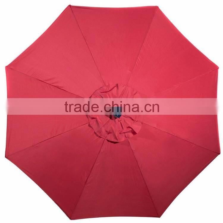 Multifunction Patio 9 ft Round Aluminum Solar Powered 24 Garden Outdoor Light Led Umbrella