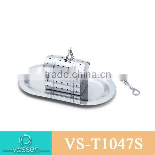 Gold plating box shaped tea infuser