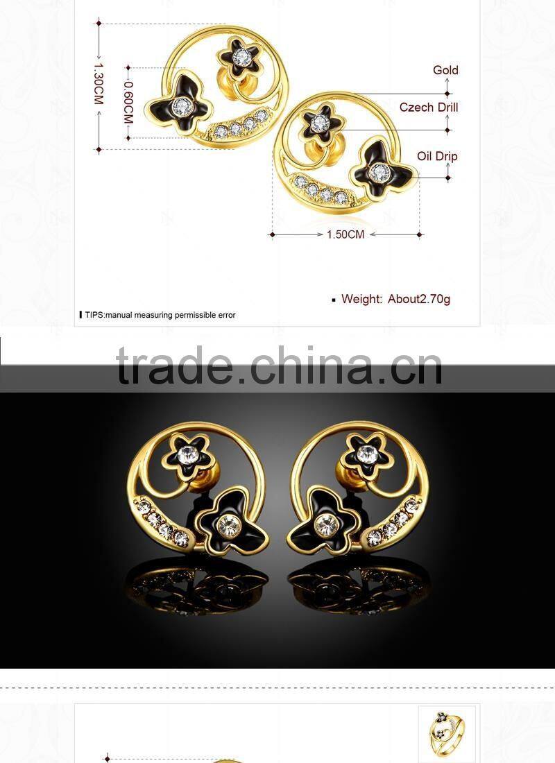 New Style Zircon Jewelry 18K Gold Plating Jewelry Set