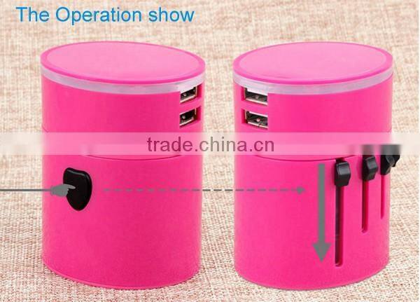 (110128) Best Promotional Gift International Universal Travel Adapter With Usb Port