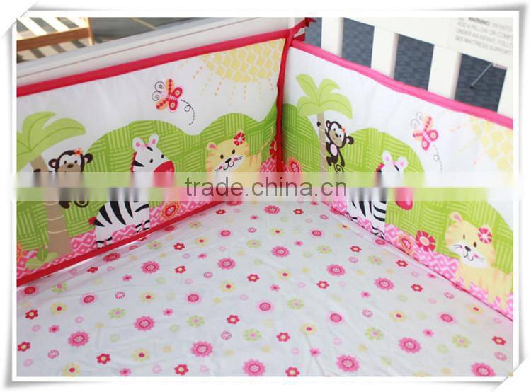 sweet zoo girls crib bedding set dust ruffle set from professional manufacturer