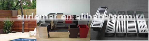 Audemar 2.5MM Thickness 316 Stainless Steel Curve Swimming Pool Shower With Mirror Finishing