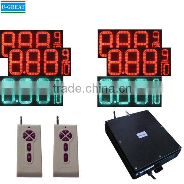 24" 8.88 9/10 RF Wireless LED Gas Price Digital Changer