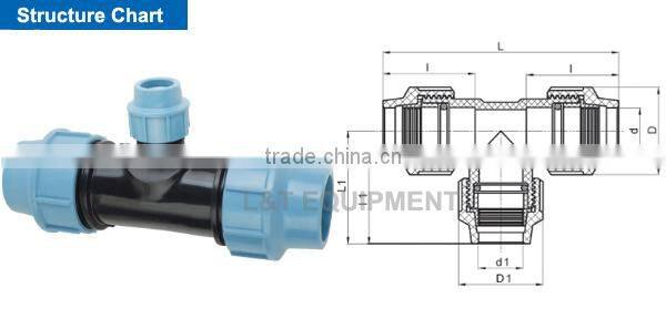 90 Degree Reducing Tee