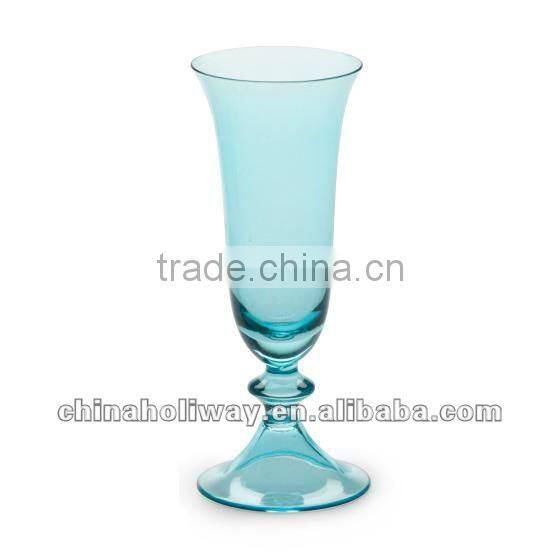 Luna Water Glass, Blue Water Glass Set of 4 Pieces