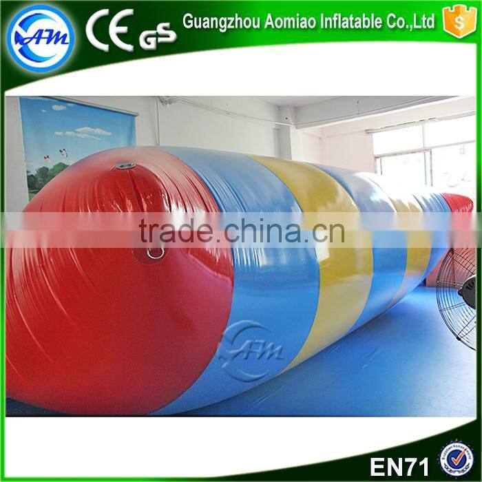 AM factory cheap customized inflatable water catapult blob for water games