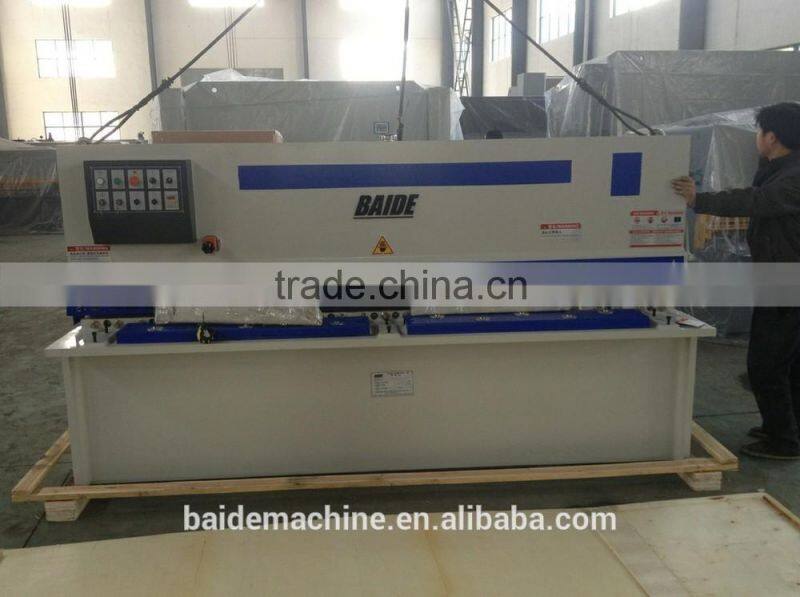 QC12K-10*2500 swing beam hydraulic shearing machineCNC hydraulic shearing machine for sale with a good quality