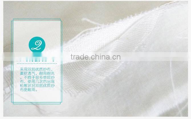 Baby bath towel bib gauze cambrayon bleaching double gauze