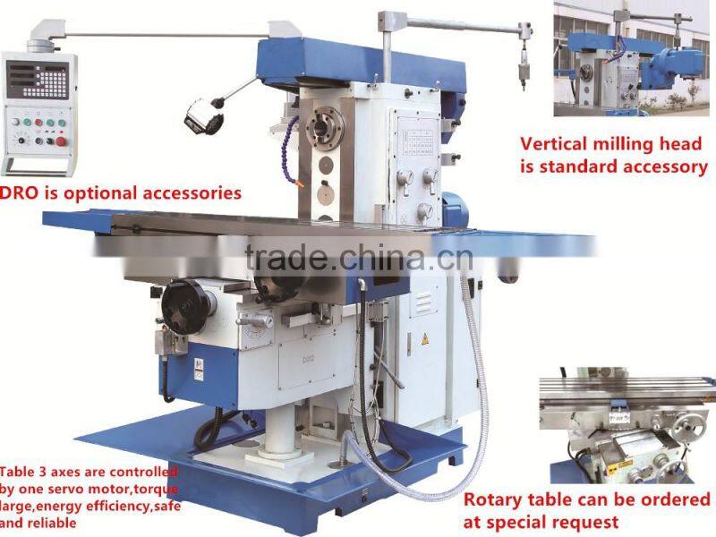XL6032 Servo Motor Horizontal Knee-type Milling Machine
