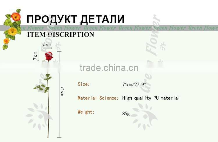 Greenflower 2016 Wholesale Real Touch Latex PU China Artificial Flowers Rose for wedding decoration