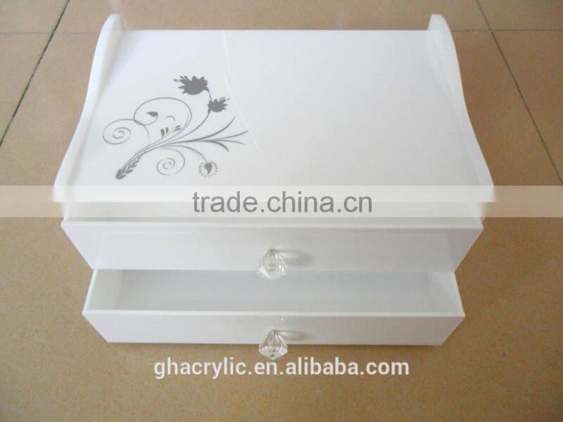 ny Design clear acrylic make up dispaly rack ,top grade acrylic display rack