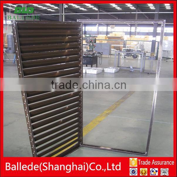 custom shape wall window frame louver