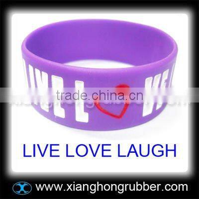 Eco-friendly customed silicone wristband
