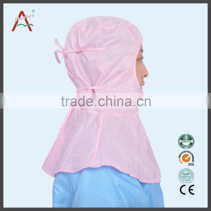 White pullover adjustable ESD antistatic cap