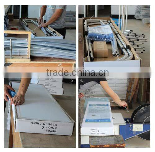 aluminum round tube 3-bow boat bimini top