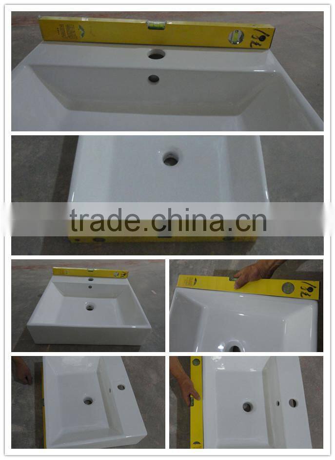 Bathroom thin edge cabinet basin/ceramic wash basin(BSJ-B460)