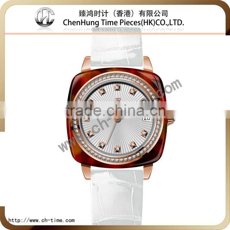 Swiss women color strap ladies vintage bangle custom wrist watches wholesale