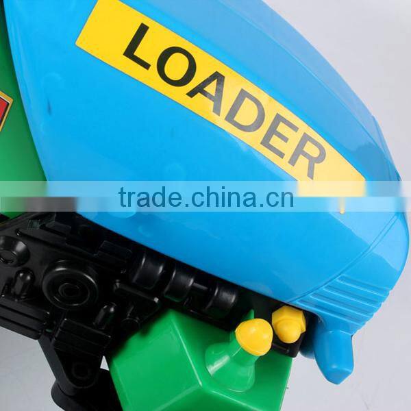 ABS ride on toy excavator style pedal tractor kids car