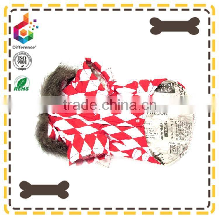 louis checkerboard rain hat dog coat