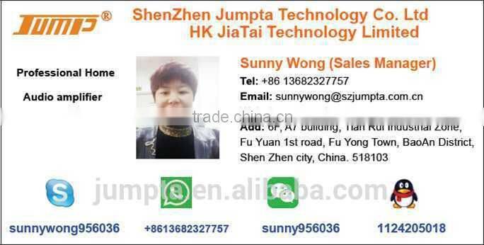 ShenZhen factory aluminum enclosure 24VDC 50W bluetooth stereo sound amplifier