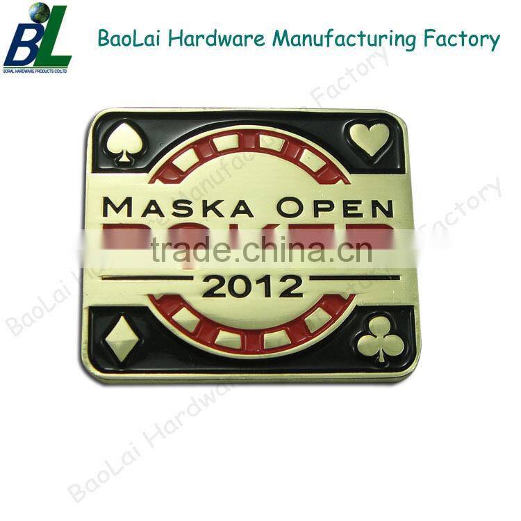 Goldend enamel metal parachute shape medals