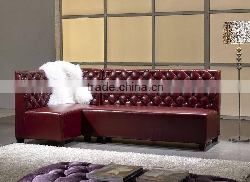 high quality KTV leather sofa / Hot sale night club disco lounge sofa HS17