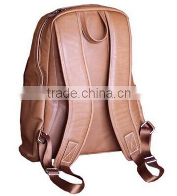 Brown Leisure Style Unique Design Leather Tennis Bag Backpack