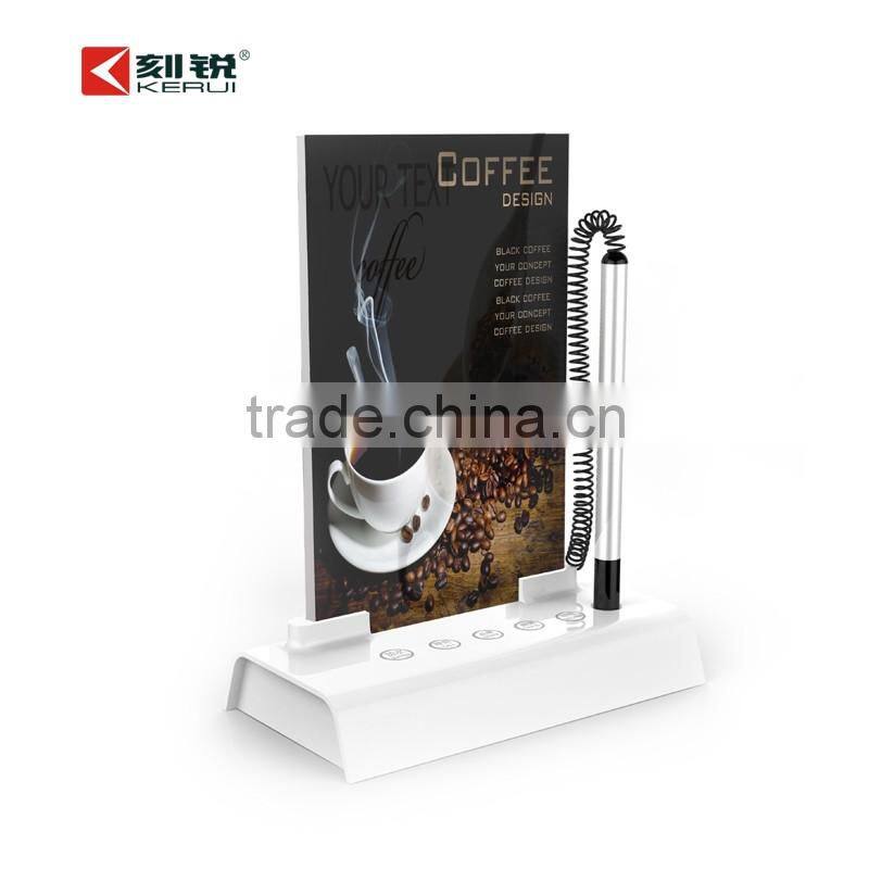 Newly creative shape 100M Restaurant hotel wireless calling Menu board calling button board