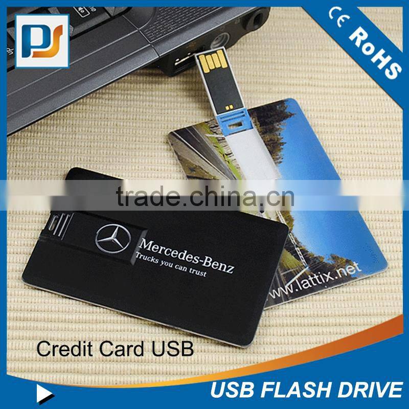 The Thinnest Credit Card Shaped Usb Flash Drive with flip chips