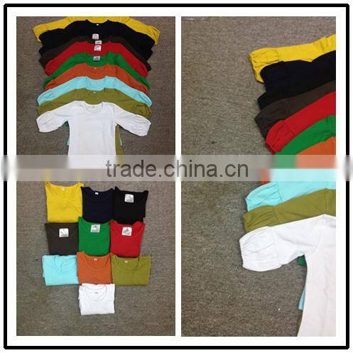 Cotton stripes Hot Sale Kids Shirts Lovely girls T shirts vertical stripes long sleeves t shirt kids