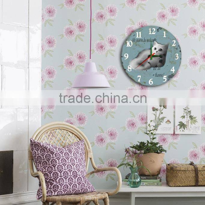 Cheap vintage wall home decoration clock