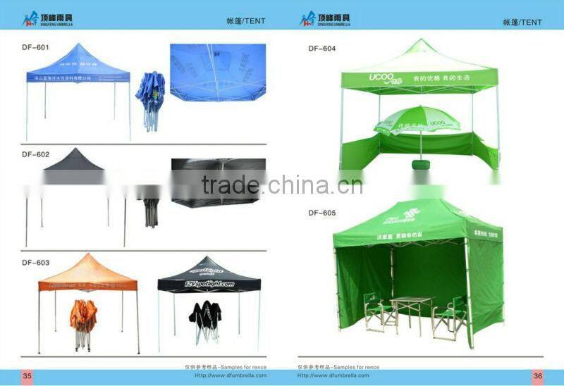 Promotional instant fold out tent waterproof gazebo with sides walls