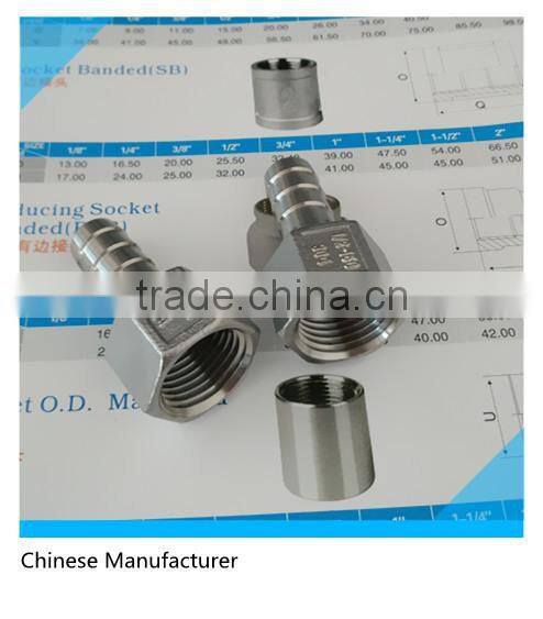 Home Brewing Fitting 1/2" Female Taper Thread x 1/2" Hose