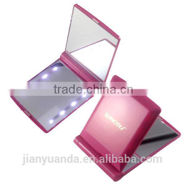 OEM professional makeup mirror / makeup purses size mirror / crystal cosmetic mirror