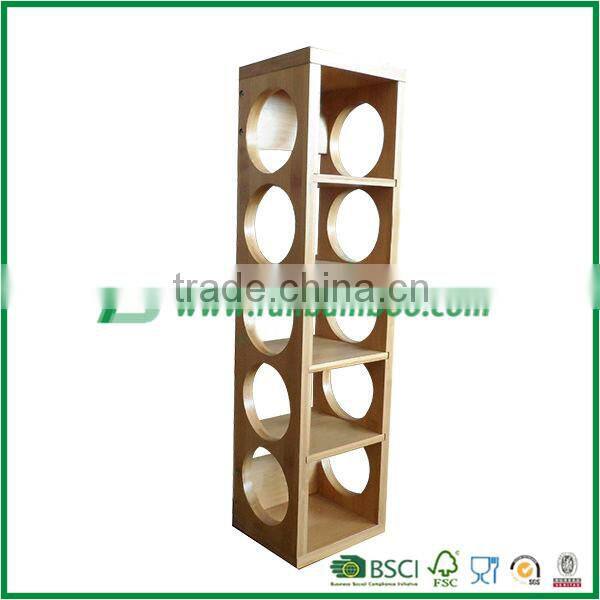 2015 New design promotional bamboo wine shelf best quality