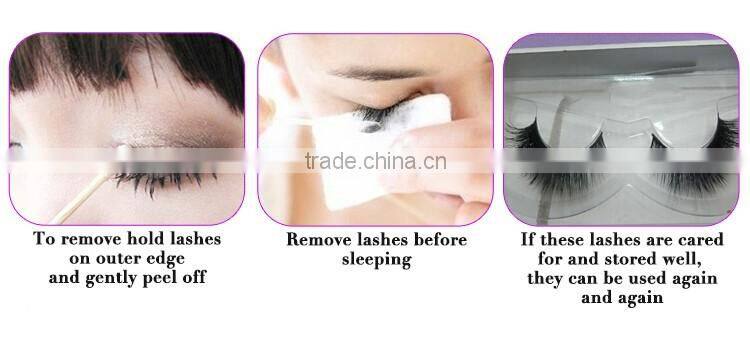 Top quality thick 3D615 false mink eyelash extension makeup nature long fake eyelashes