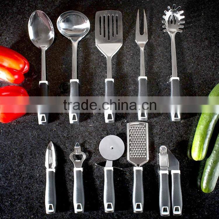10pcs Kitchen Utensils Sets Stainless Steel & Nylon kitchen gadget