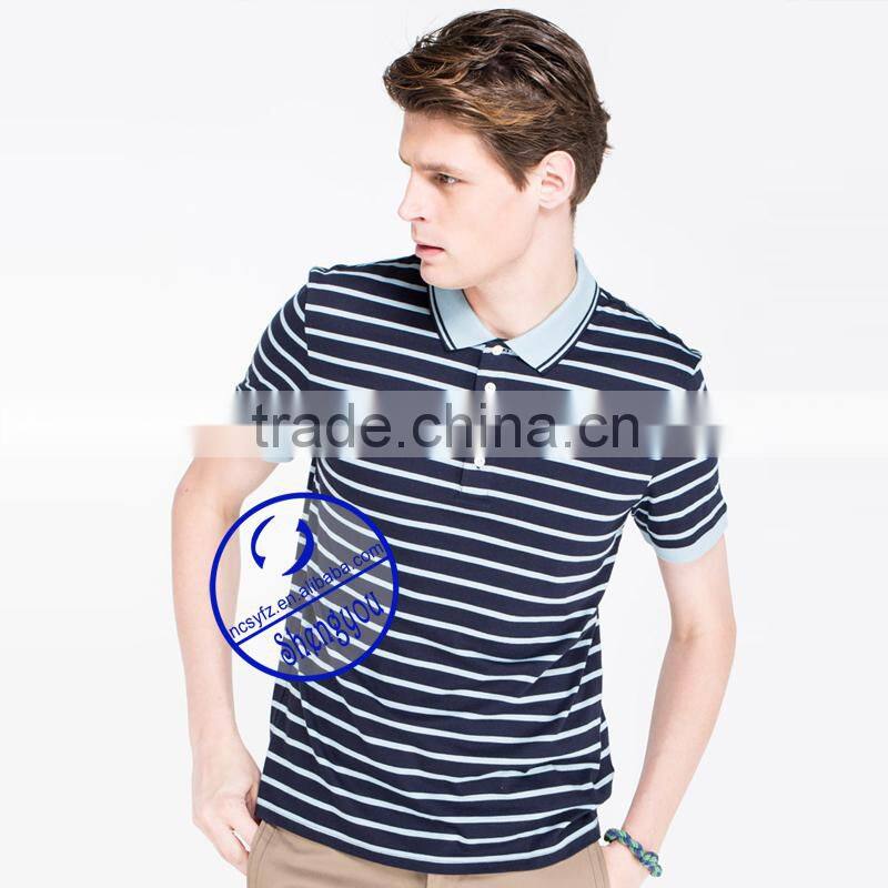 High quality Short Sleeve 100% men cotton shirts polo shirt