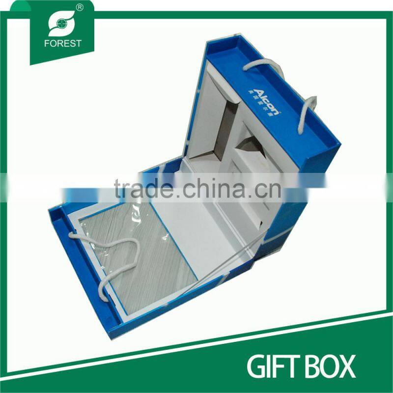 NEW DESIGN CARDBOARD GIFT PACKAGING BOXES WITH COTTON ROPES
