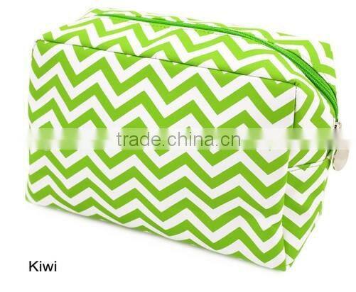 korean fashion cheap red white striped canvas makeup bags