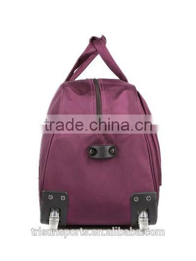 2016 hard shell nylon travel rolling duffel wheeled luggage bags