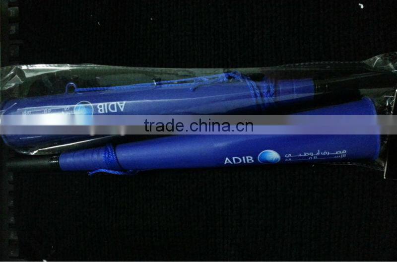 plastic blow party toy horn with national flag