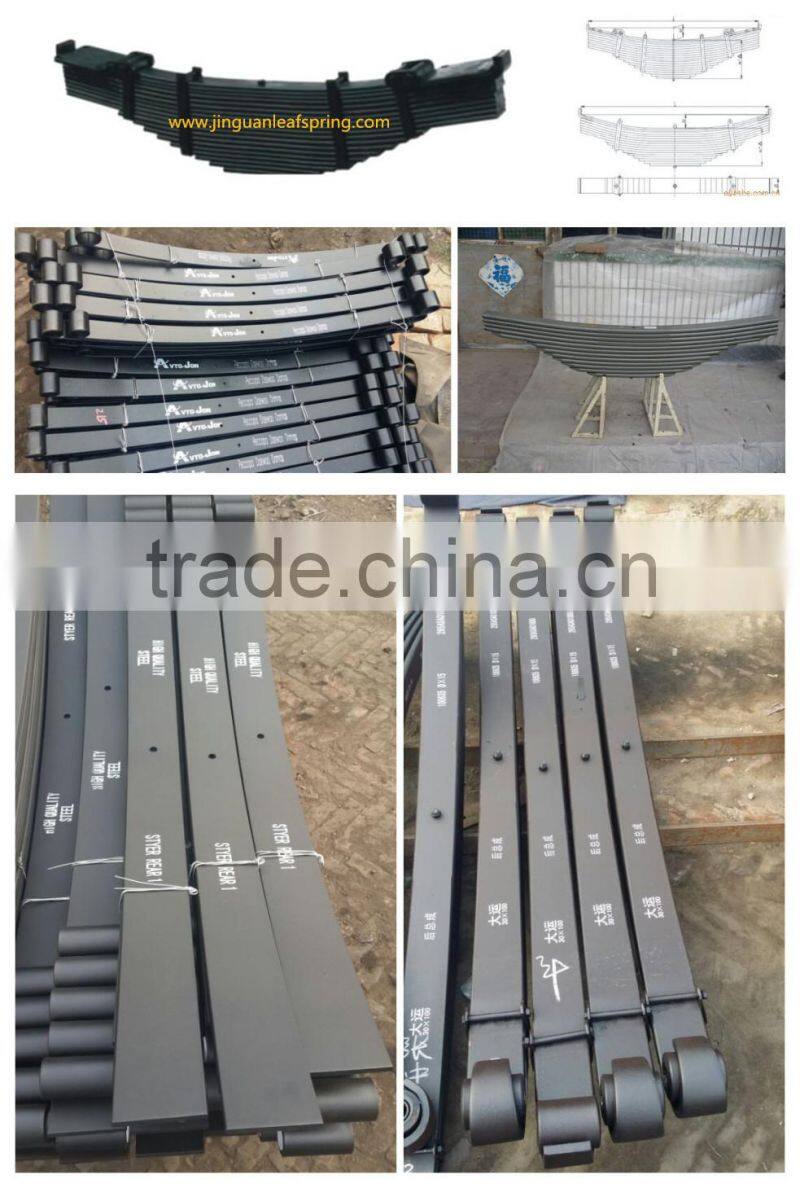 Hebei red color parabolic sup9 truck auto parts leaf spring assembly