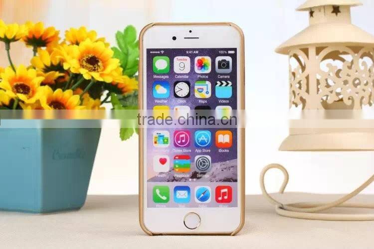 Solid Color PU Mobile Phone Back Case For iPhone 6s Plus