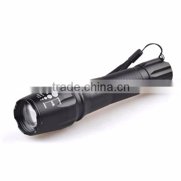 TP-1877 XML T6 / U2 LED Powerful Light / Zoomable Power Flashlight With Nylon Bag