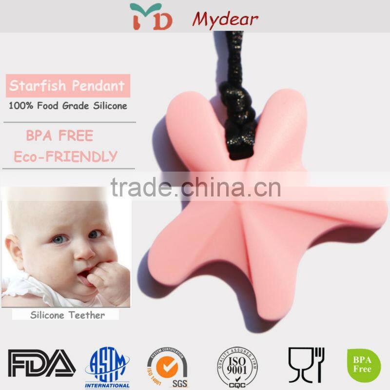 Novelty bpa Food Grade Teeth Toy Silicone Pendant Baby Teething