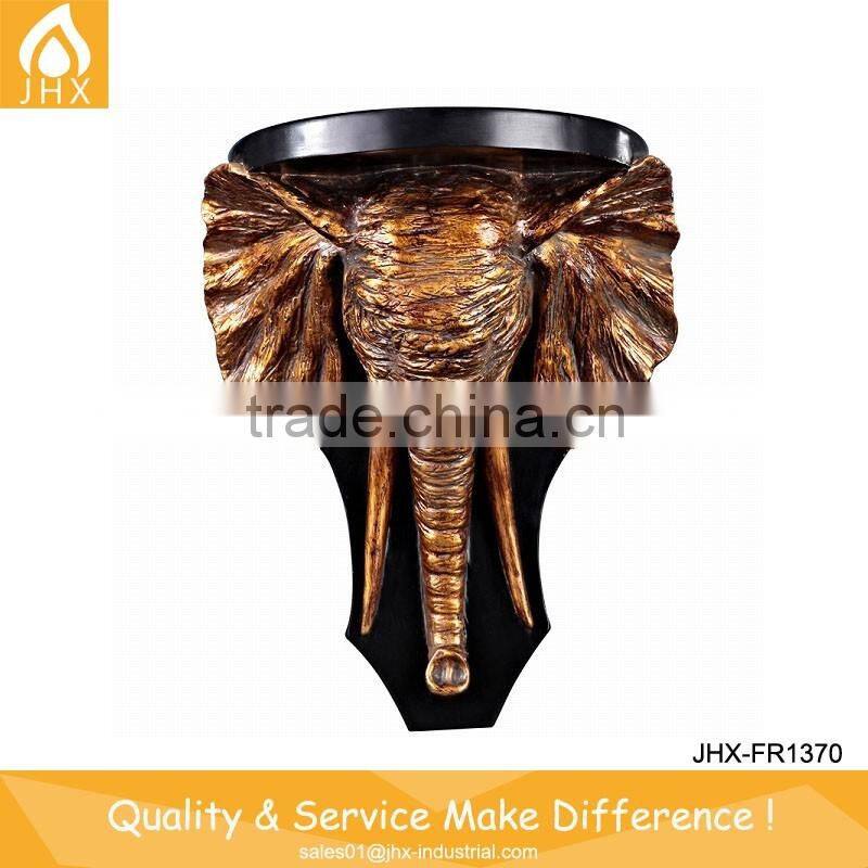 Elephants Head Resin Wall Animal Head Sculpture